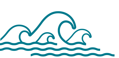 Logo af bølge mørke grøn